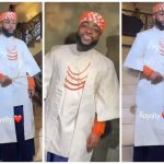 Davido Honours His Late Mother With Second Traditional Wedding Outfit [Video]