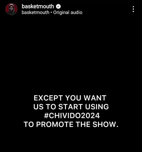 Basketmouth Praises Davido And Chioma's Wedding, Throws Shade At Wizkid 3 Basketmouth Praises Davido And Chioma's Wedding, Throws Shade At Wizkid