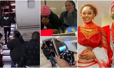 Davido And Chioma Jet Out Of Nigeria For Honeymoon After Their Wedding [Video]