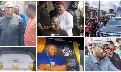 Peter Obi, Charles Inojie, Victor Osuagwu, Charles Awurum, Attend Mr Ibu’s Burial In Enugu [Video]