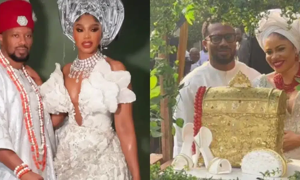 Netizens Dig Up Old Wedding Photo Of Sharon Ooja’s Husband With Ex-Wife, Divorce Proof