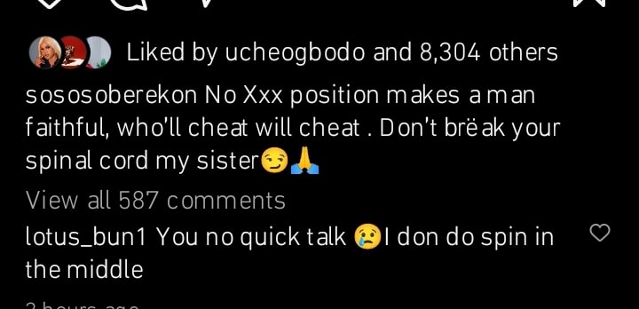 “No Sεx Position Can Make A Man Faithful, Don’t Break Your Spinal Cord”- Soso Soberekon Warns Ladies