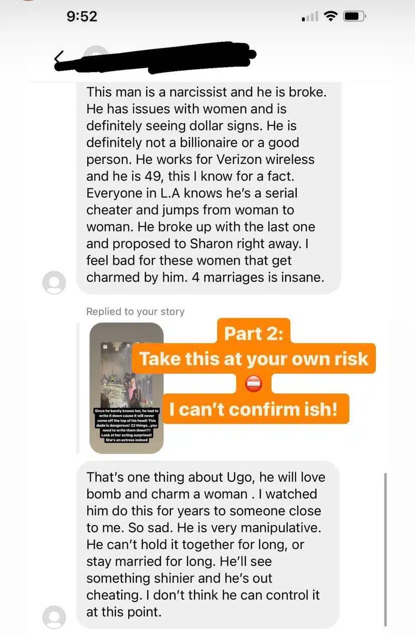 Sharon Ooja's Husband, Ugo Nwoke Accused Of Serial Cheating, False Billionaire Claims