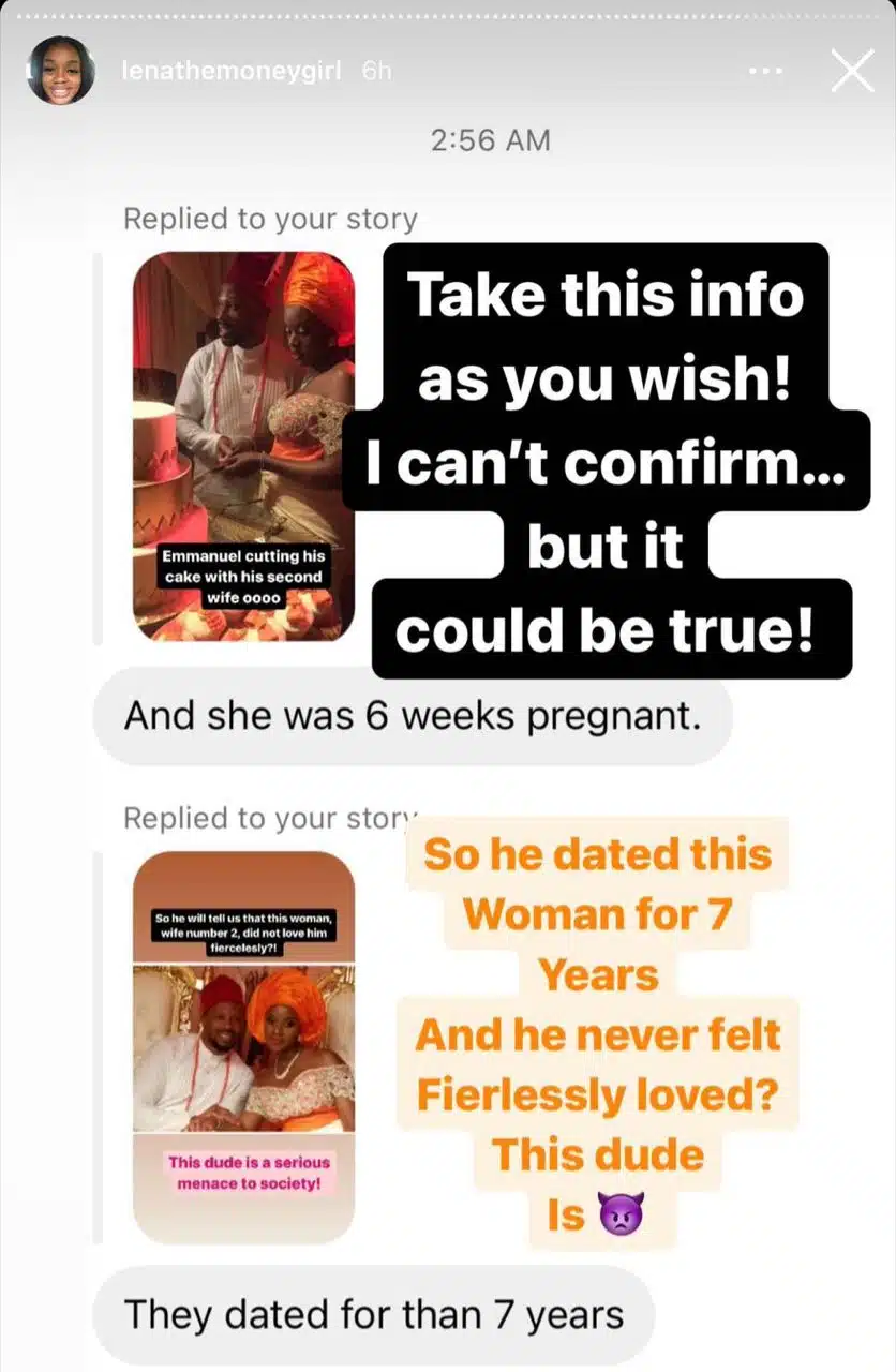 Sharon Ooja's Husband, Ugo Nwoke Accused Of Serial Cheating, False Billionaire Claims