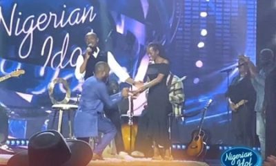 Watch The Moment Nigerian Idol Contestants, Rosy And Joszef Got Engaged On Stage [Video]