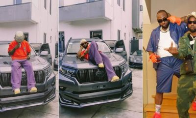 Davido Gifts His Friend, Deekay DMW A Brand New Toyota Prado Worth N70 Million [Photos]