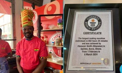 Ghanaian Chef, Ebenezer Smith Arrested for Forging Guinness World Record Certificate [Video]