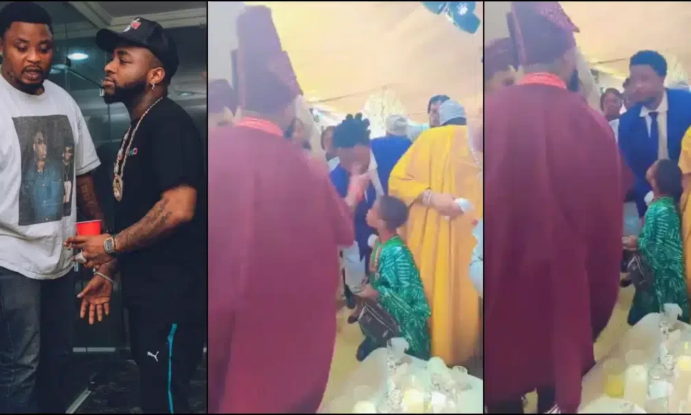 Controversy As Man Accuses Davido Of Slapping Bodyguard At His Wedding [Video]