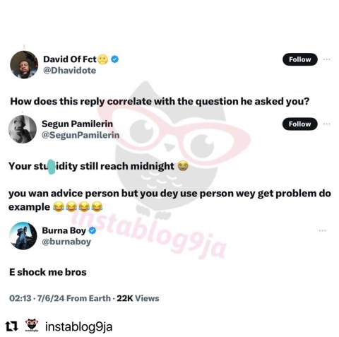 Burna Boy Throws Jab At Davido Over Imade's Custody Battle With Sophia Momodu