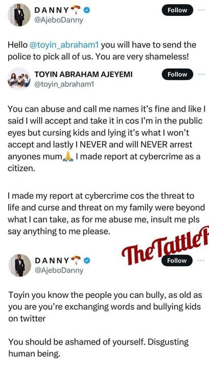 Toyin Abraham Faces Backlash For Using Police To Arrest Her Critic And His Mother