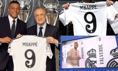 Kylian Mbappe Unveiled To Real Madrid Fans At Santiago Bernabeu After PSG Move [Photos/Video]
