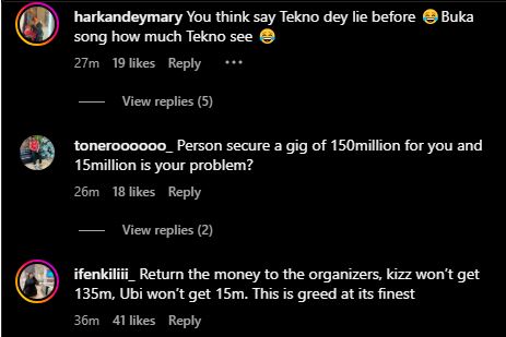 "He's Very Greedy" - Netizens Reacts As Kizz Daniel And Ubi Franklin’s Fights Over N150 Million Gig