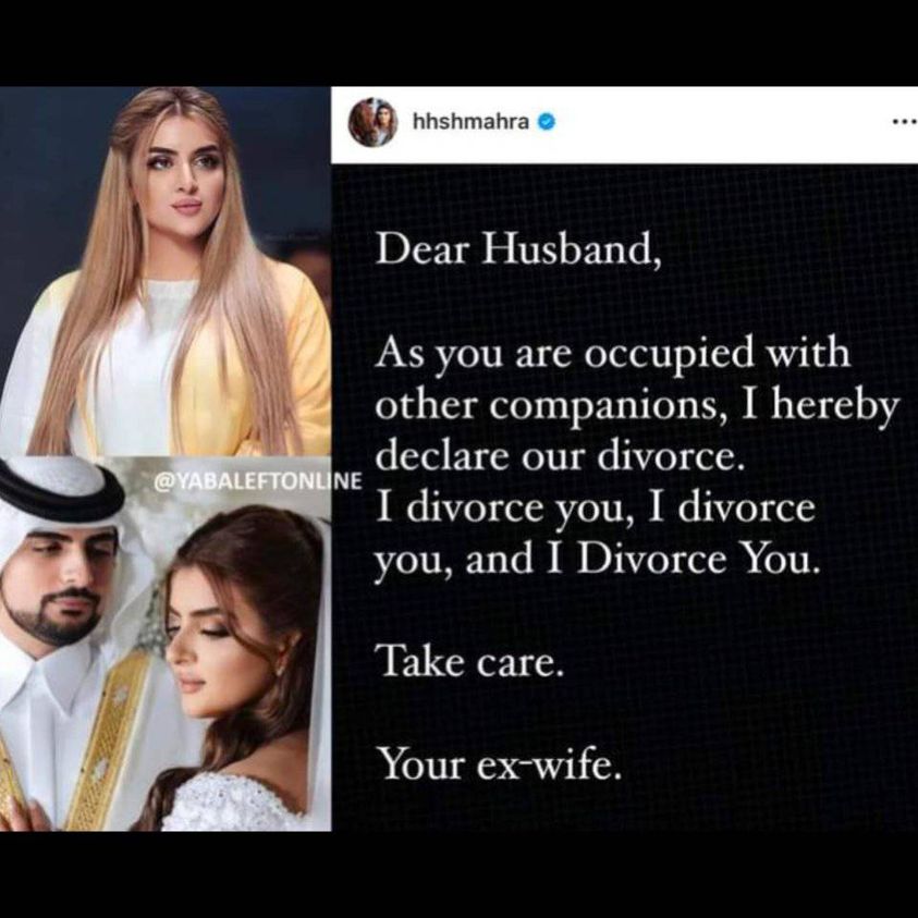Why Dubai Princess Sheikha Mahra Divorced Her Husband Through Instagram Post
