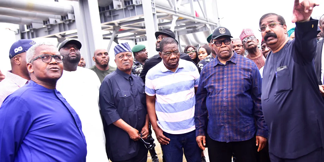 House Of Reps Leaders Visit Dangote Refinery [Photos]