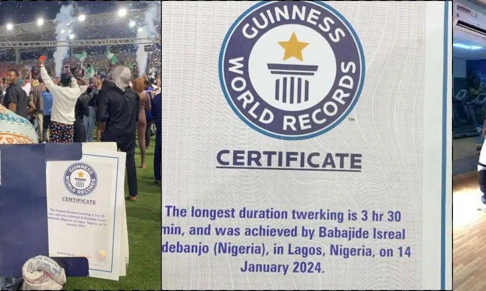Babajide Isreal Breaks Guinness World Record For Longest Twerking With 3.5-Hour Marathon [Video]