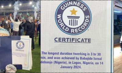 Babajide Isreal Breaks Guinness World Record For Longest Twerking With 3.5-Hour Marathon [Video]