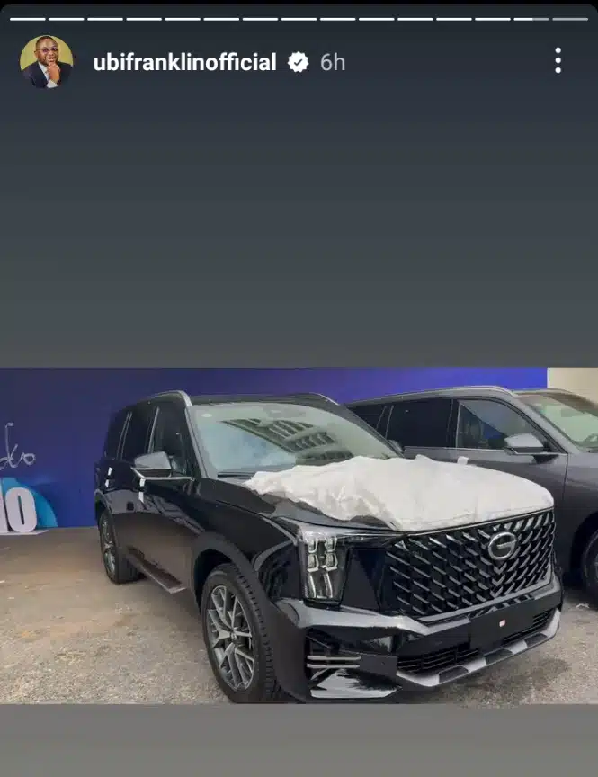 Ubi Franklin Reacts As Davido Gifts Him A Car Worth N68 Millions