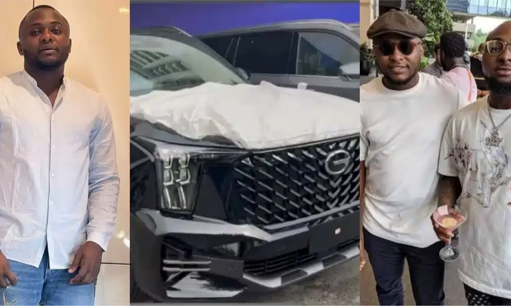 Ubi Franklin Reacts As Davido Gifts Him A Car Worth N68 Millions
