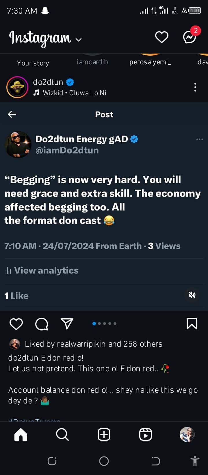 "Begging Is Now Hard In Nigeria” – Do2dtun Laments Over Economic Hardship 8 "Begging Is Now Hard In Nigeria” – Do2dtun Laments Over Economic Hardship