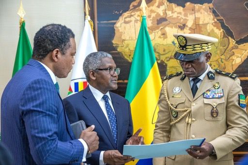 Gabon President Invites Dangote To Invest In Cement And Fertilizer Production [Photos]