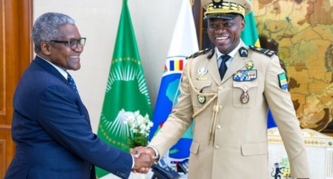 Gabon President Invites Dangote To Invest In Cement And Fertilizer Production [Photos]