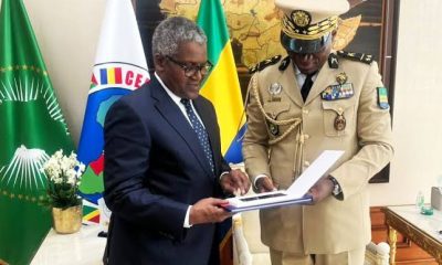 Gabon President Invites Dangote To Invest In Cement And Fertilizer Production [Photos]