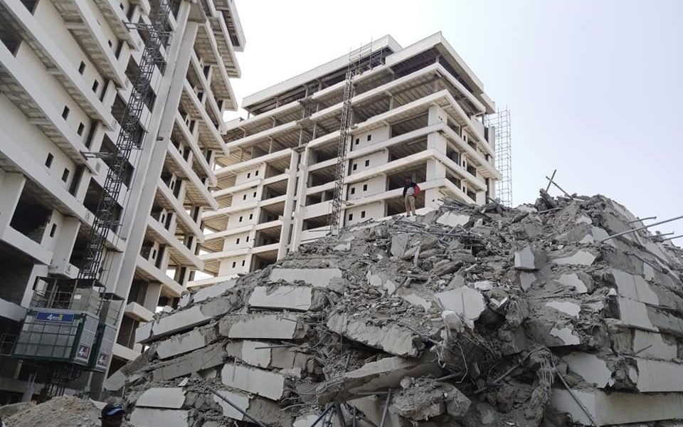 One Dead, Others Wounded As Uncompleted Nine-Storey Building Collapses In Delta