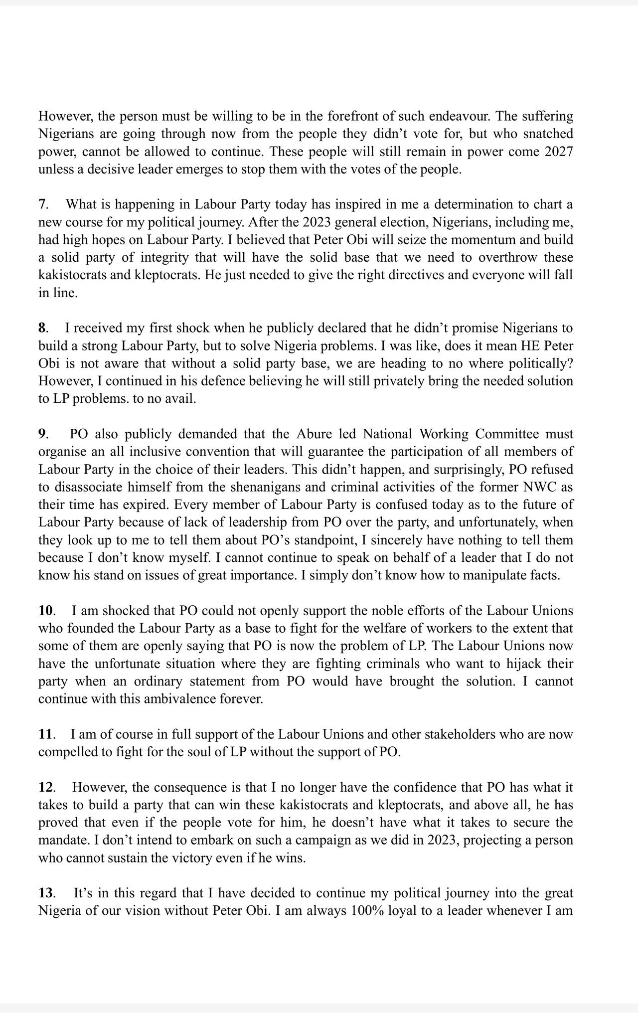 Kenneth Okonkwo Criticizes Peter Obi As He Dumps Labour Party