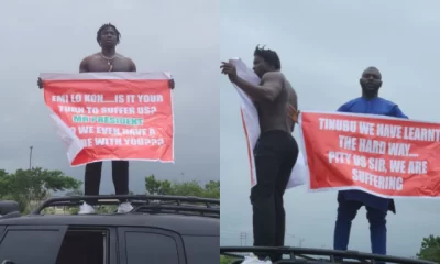 VeryDarkMan Protests Against Tinubu Amidst Economic Hardship In Nigeria [Video]