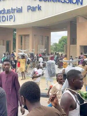 #EndBadGovernance: Hoodlums Hijack Kano Protest, Loot Shops and Offices [Photos]