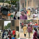 #EndBadGovernance: Hoodlums Hijack Kano Protest, Loot Shops and Offices [Photos]