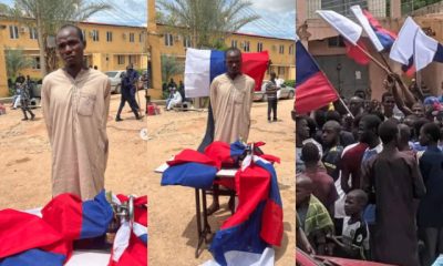 Police Arrests Tailor Sewing Russian Flags For Protesters In Kano [Photos]