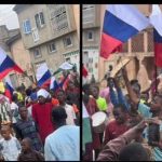 Russia Distances Self From Flag-Waving Protesters In Nigeria As Army Warns Against Treason