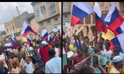 Russia Distances Self From Flag-Waving Protesters In Nigeria As Army Warns Against Treason