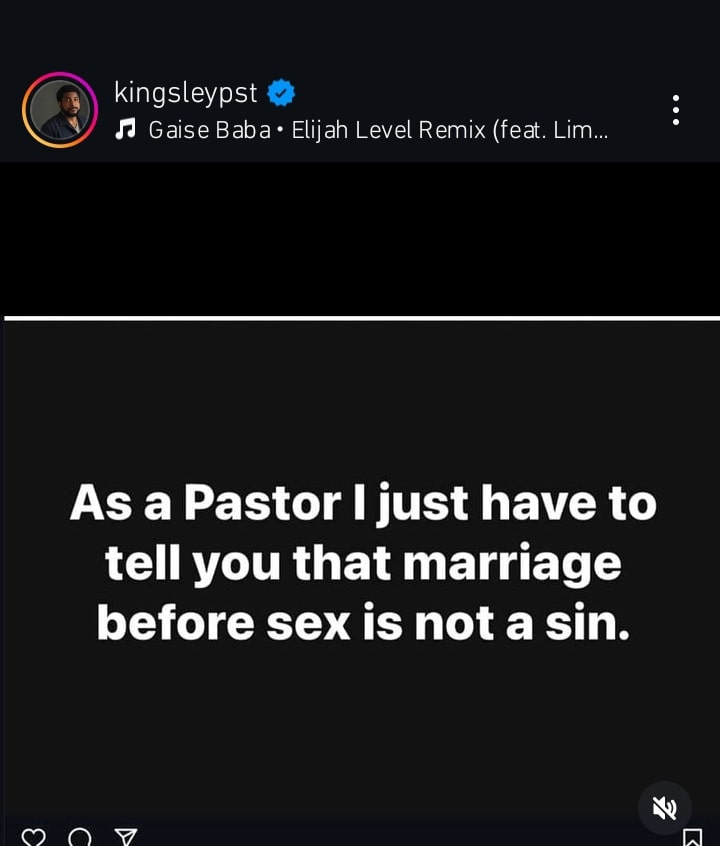 "As A Pastor, Marriage Before Sεx Is Not A Sin” – Kingsley Okonkwo Tells His Colleagues