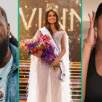 Burna Boy Mocks South Africans As White Model, Mia Le Roux Wins Miss SA 2024