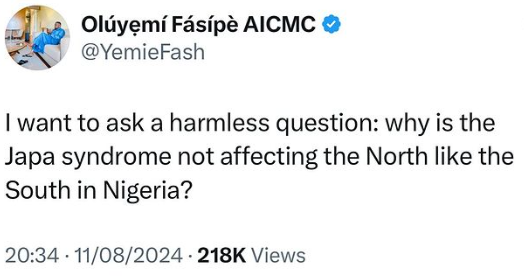 "Why Is Japa Syndrome Not Affecting North Like Southern Nigeria?" - Yemi Fasipe Asks