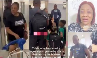 NIS Orders Probe As Woman Reveals Why She Destroyed Husband’s Passport At Lagos Airport [Video]