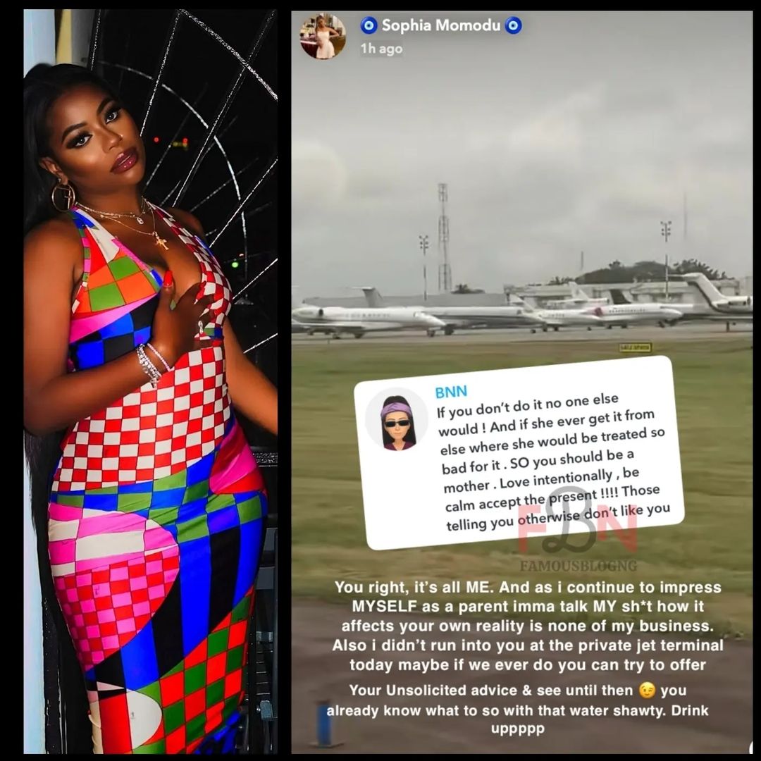 Sophia Momodu Claps Back At Fan After Shading Davido Over Imade's Disneyland Trip 2 Sophia Momodu Claps Back At Fan After Shading Davido Over Imade's Disneyland Trip