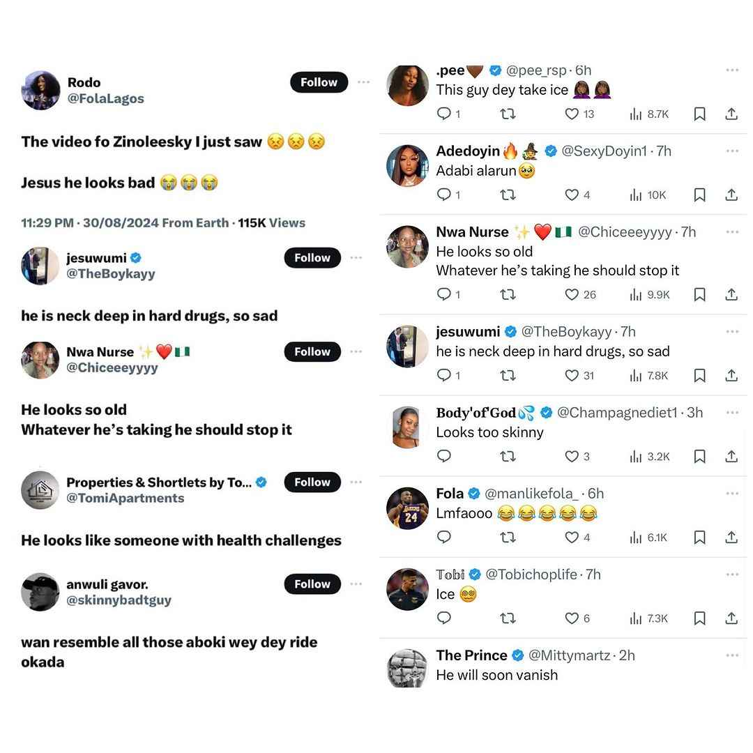 "He Look So Old And Bad" - Zinoleesky's New Appearance Raises Concerns [Video]