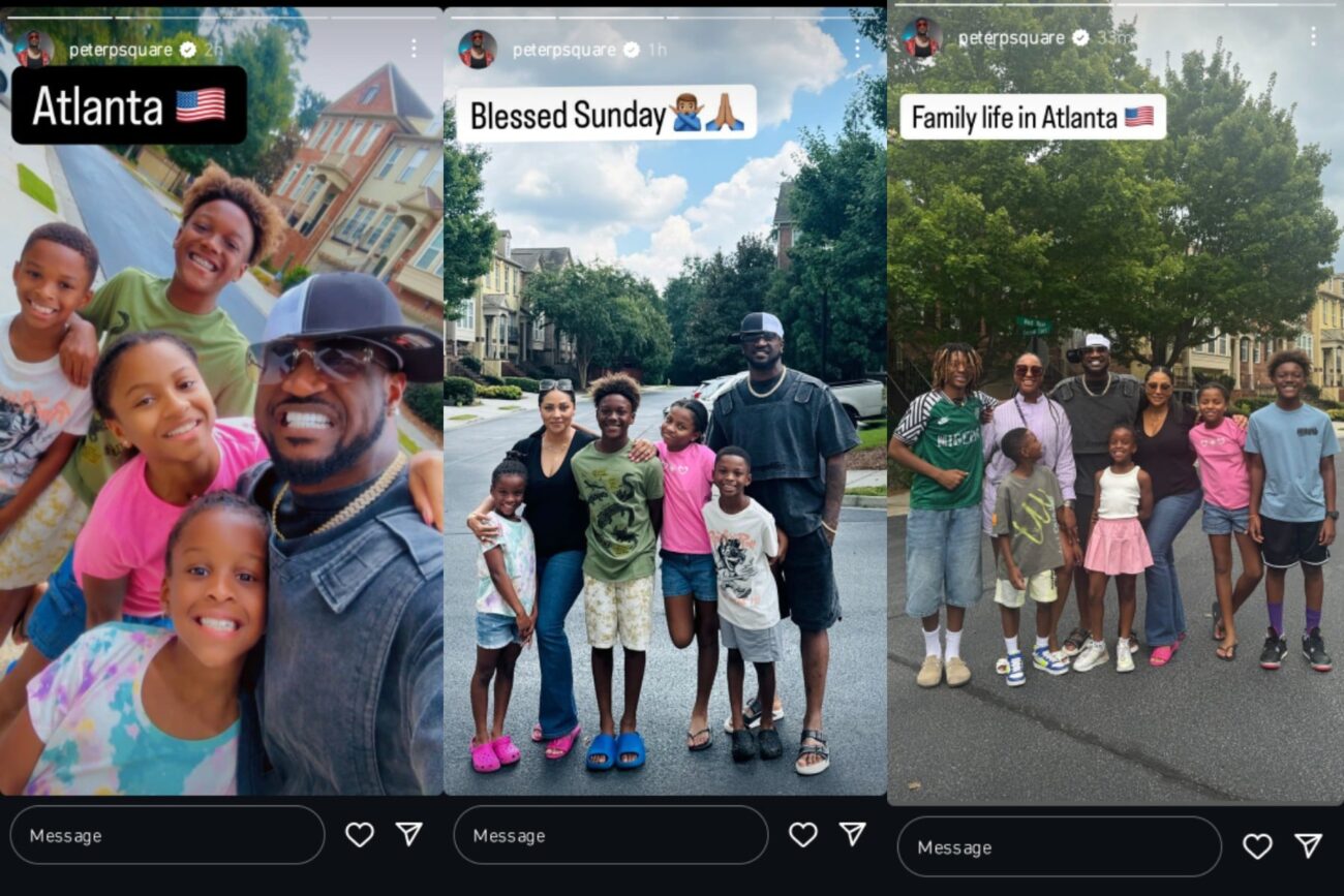 Peter Okoye Spends Time With Paul’s Children In US Despite Their Feud [Photos]
