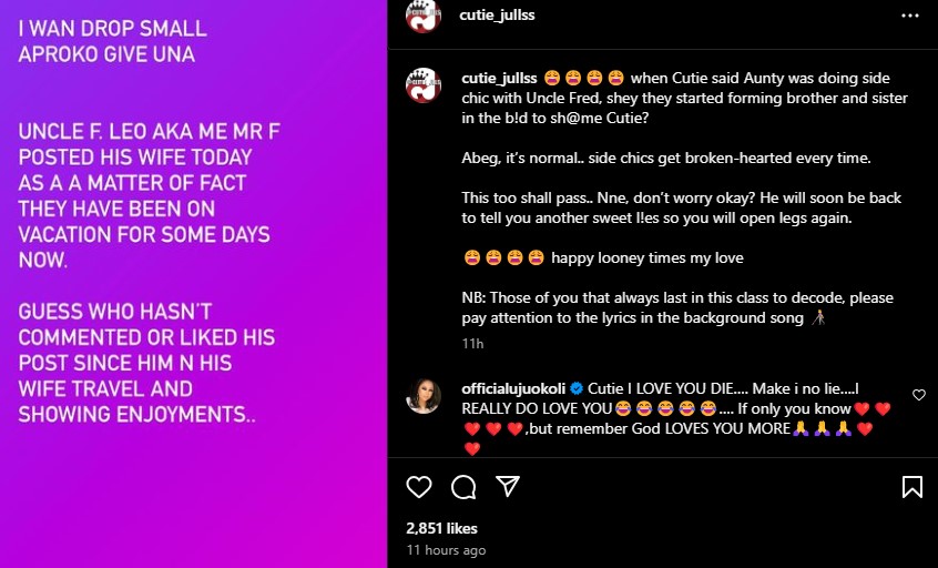 Uju Okoli Reacts To Accusations Of Being Frederick Leonard's Side Chick 2 Uju Okoli Reacts To Accusations Of Being Frederick Leonard's Side Chick