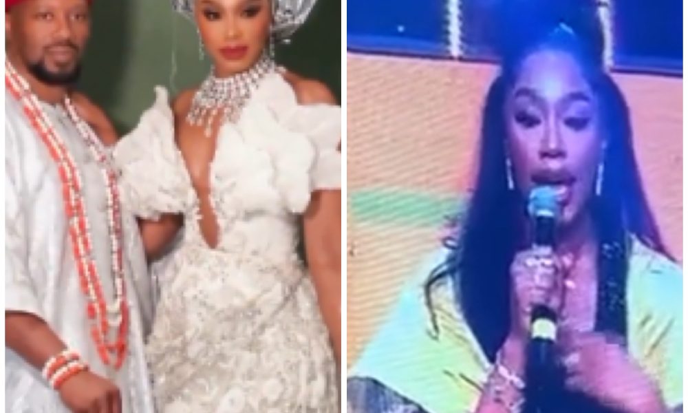 "God Gave Me The Best Husband" – Sharon Ooja Testifies In Church Months After Wedding To Ugo Nwoke"