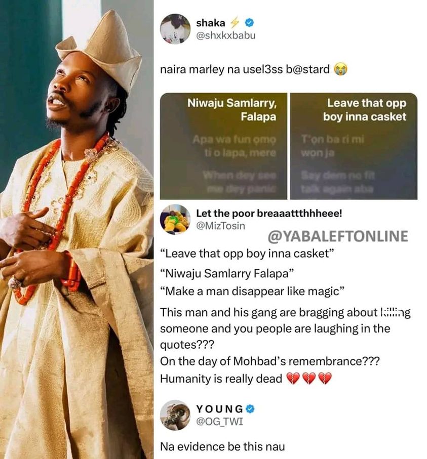 Naira Marley Dragged For Allegedly Mocking Late Mohbad In Zinoleesky’s New Song