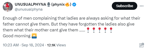 Phyna Tackles Men Complaining About 'Ladies Demanding Things Their Father Can't Give Them'