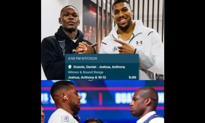 Israel Adesanya Bets N16.45m On Anthony Joshua To Defeat Daniel Dubois In IBF Title Fight