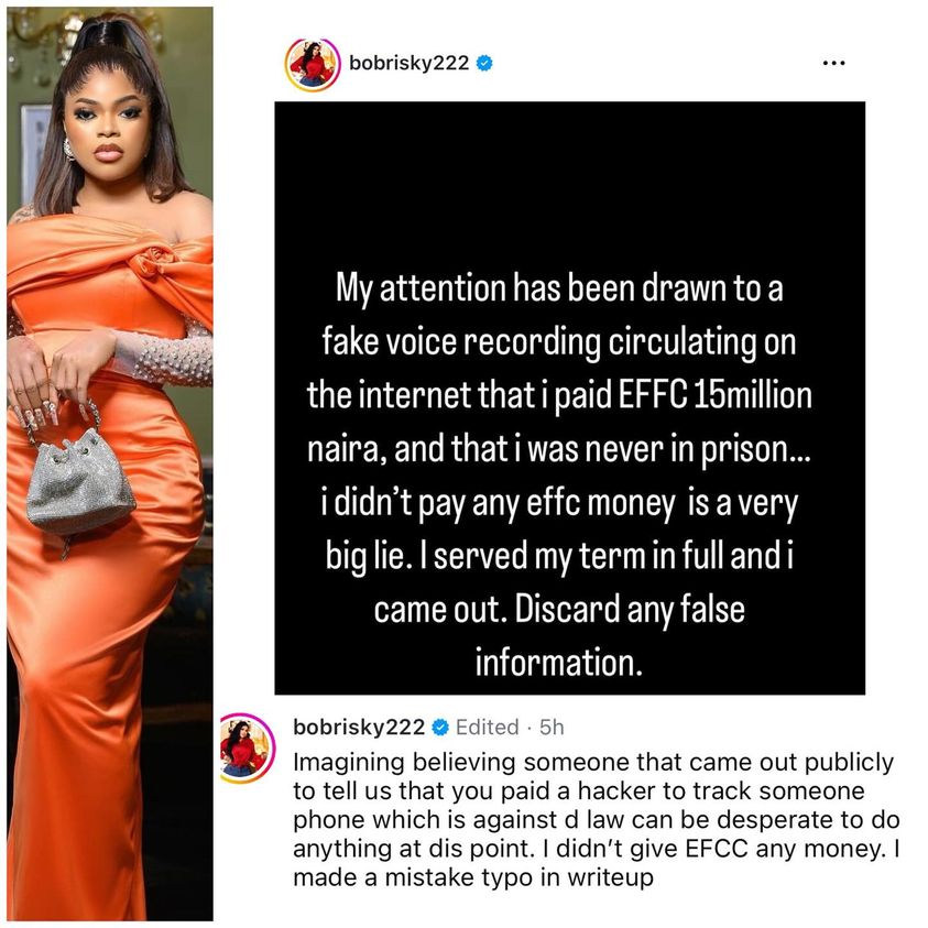 Bobrisky Denies VeryDarkMan's Allegations That He Bribed EFCC Officials With N15 Million 6 Bobrisky Denies VeryDarkMan's Allegations That He Bribed EFCC Officials With N15 Million