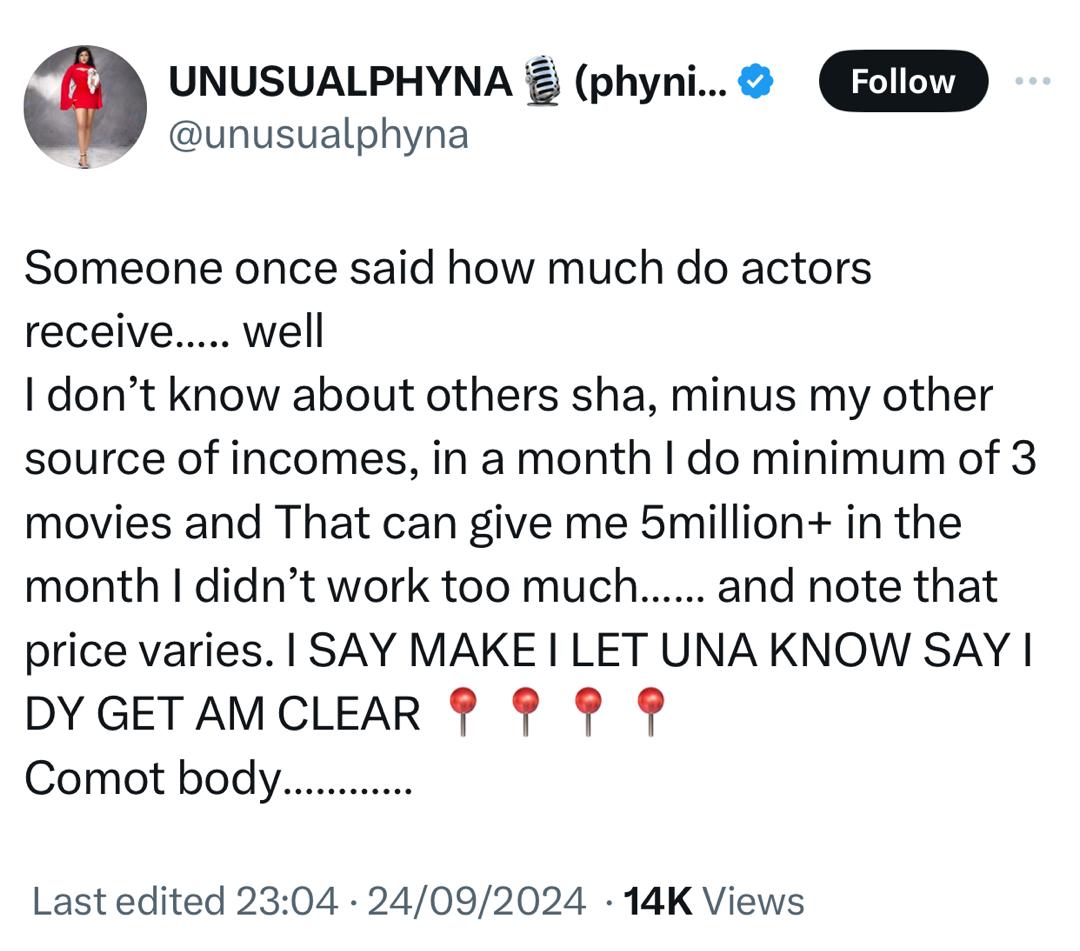 BBNaija Star, Phyna Claims She Makes N5 Million Monthly As Actress