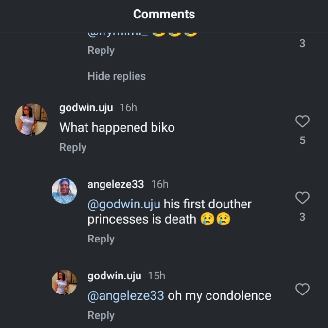 Actor Jerry Amilo Reportedly Loses Daughter