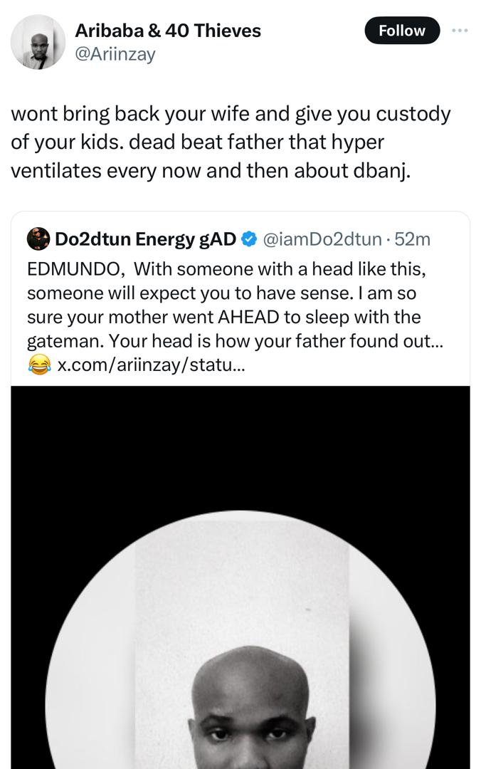 OAP Dotun Fires Back At Nigerian Man Who Shamed Him Over His Failed Marriage